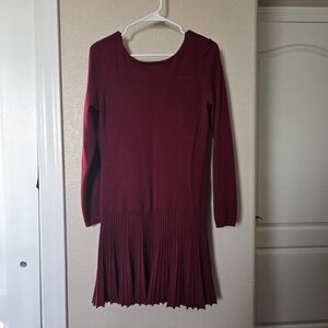 American Eagle Outfitters Burgundy Sweater Dress